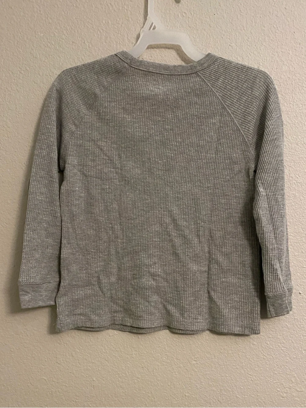 Old Navy Gray Toddler Thermal‎ Waffle Long Sleeve Shirt size 5T